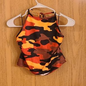 Camo crop top